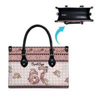 67 Valentine's Day Leather Bag Vintage Rose And Cupid