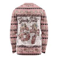 Personalized 67 Valentine's Day Long Sleeve Shirt Vintage Rose And Cupid