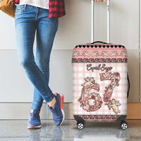 67 Valentine's Day Luggage Cover Vintage Rose And Cupid