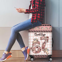 67 Valentine's Day Luggage Cover Vintage Rose And Cupid