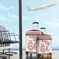 67 Valentine's Day Luggage Cover Vintage Rose And Cupid