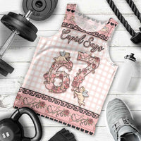 Personalized 67 Valentine's Day Men Tank Top Vintage Rose And Cupid