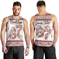 Personalized 67 Valentine's Day Men Tank Top Vintage Rose And Cupid