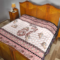 67 Valentine's Day Quilt Vintage Rose And Cupid