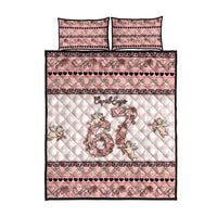 67 Valentine's Day Quilt Bed Set Vintage Rose And Cupid
