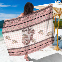67 Valentine's Day Sarong Vintage Rose And Cupid