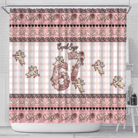 67 Valentine's Day Shower Curtain Vintage Rose And Cupid