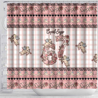 67 Valentine's Day Shower Curtain Vintage Rose And Cupid