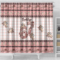 67 Valentine's Day Shower Curtain Vintage Rose And Cupid