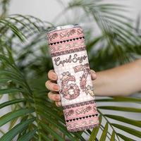 Personalized 67 Valentine's Day Skinny Tumbler Vintage Rose And Cupid