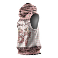 Personalized 67 Valentine's Day Sleeveless Hoodie Vintage Rose And Cupid