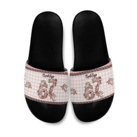 67 Valentine's Day Slide Sandals Vintage Rose And Cupid