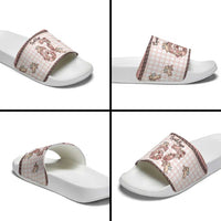 67 Valentine's Day Slide Sandals Vintage Rose And Cupid