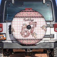 67 Valentine's Day Spare Tire Cover Vintage Rose And Cupid