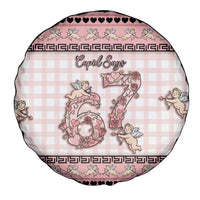 67 Valentine's Day Spare Tire Cover Vintage Rose And Cupid