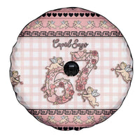 67 Valentine's Day Spare Tire Cover Vintage Rose And Cupid