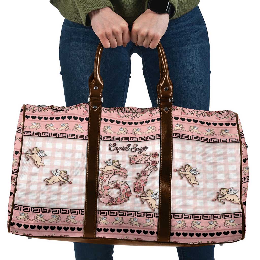 67 Valentine's Day Travel Bag Vintage Rose And Cupid