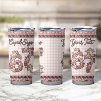 Personalized 67 Valentine's Day Tumbler Cup Vintage Rose And Cupid