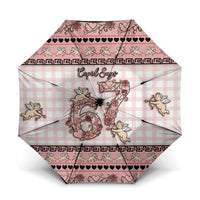 67 Valentine's Day Umbrella Vintage Rose And Cupid