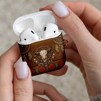 Bison Native American AirPods Case Tribal Feather Dreamcatcher Boho Style