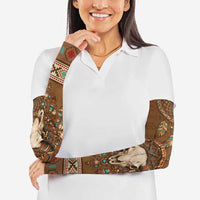 Bison Native American Arm Sleeves Tribal Feather Dreamcatcher Boho Style