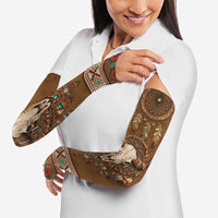 Bison Native American Arm Sleeves Tribal Feather Dreamcatcher Boho Style