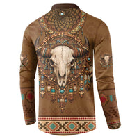 Bison Native American Button Sweatshirt Tribal Feather Dreamcatcher Boho Style
