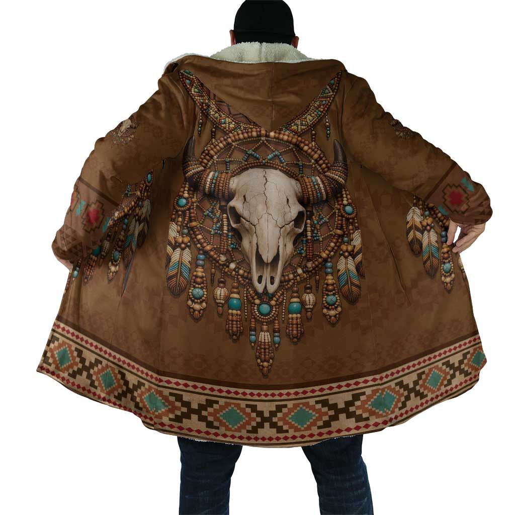 Bison Native American Cloak Tribal Feather Dreamcatcher Boho Style