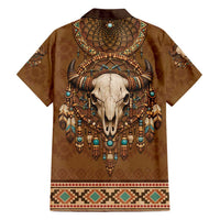 Bison Native American Hawaiian Shirt Tribal Feather Dreamcatcher Boho Style