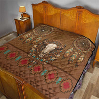 Bison Native American Quilt Tribal Feather Dreamcatcher Boho Style