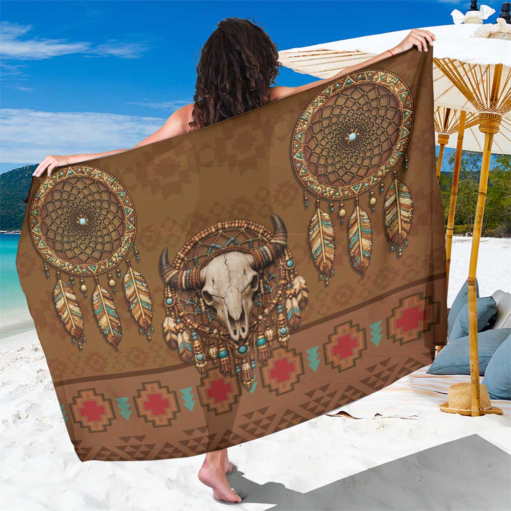 Bison Native American Sarong Tribal Feather Dreamcatcher Boho Style
