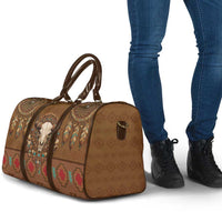 Bison Native American Travel Bag Tribal Feather Dreamcatcher Boho Style