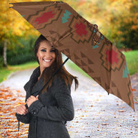 Bison Native American Umbrella Tribal Feather Dreamcatcher Boho Style