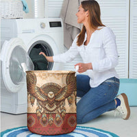Eagle Native American Laundry Basket Tribal Feather Dreamcatcher Boho Style