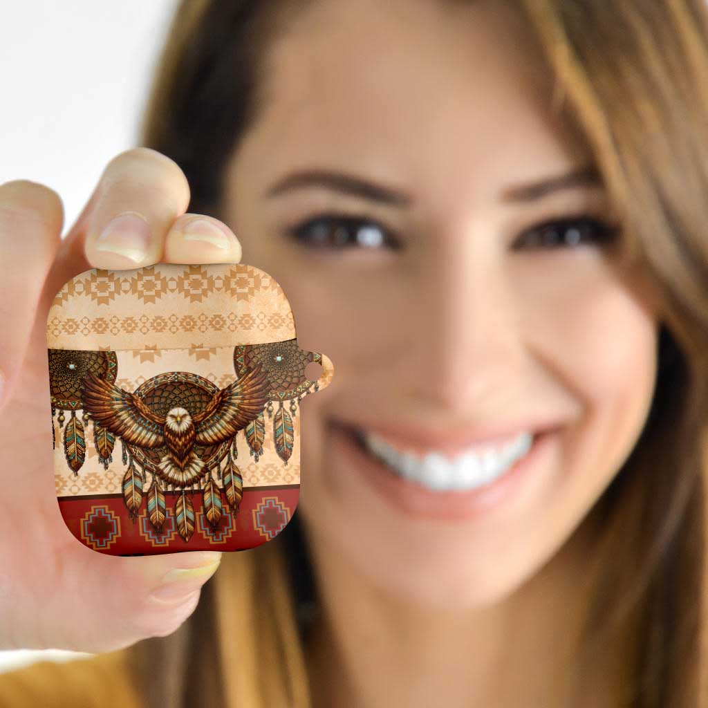 Eagle Native American AirPods Case Tribal Feather Dreamcatcher Boho Style