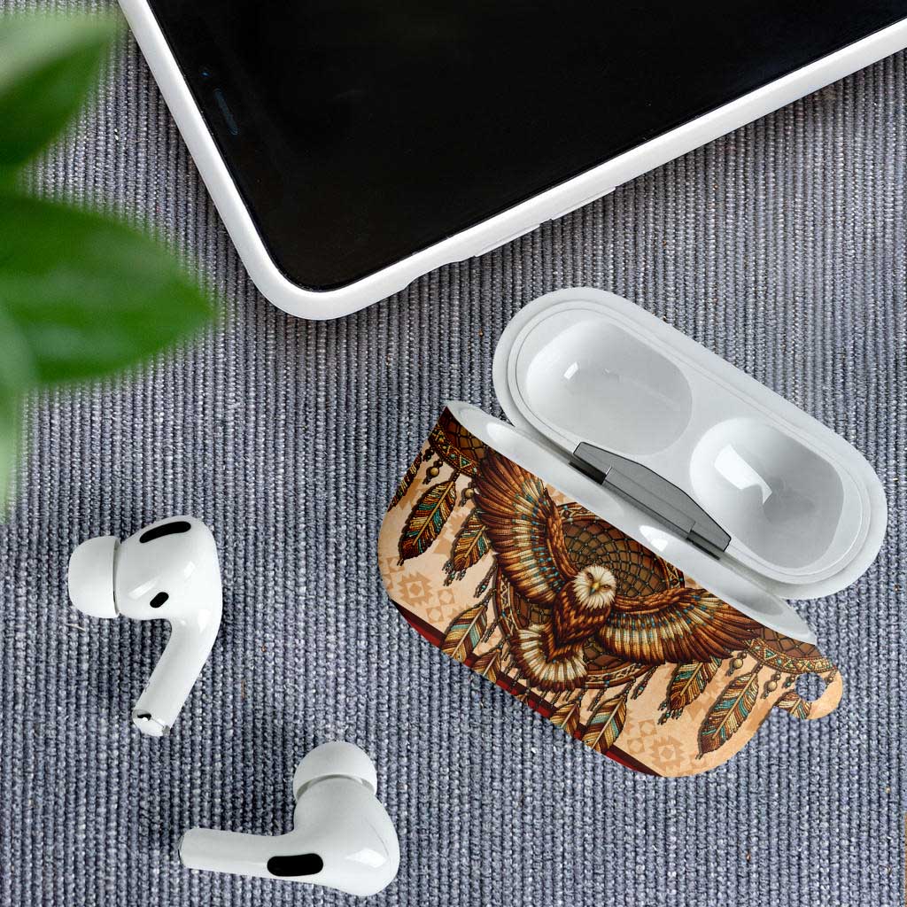 Eagle Native American AirPods Case Tribal Feather Dreamcatcher Boho Style