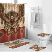 Eagle Native American Bathroom Set Tribal Feather Dreamcatcher Boho Style