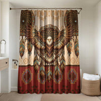 Eagle Native American Bathroom Set Tribal Feather Dreamcatcher Boho Style