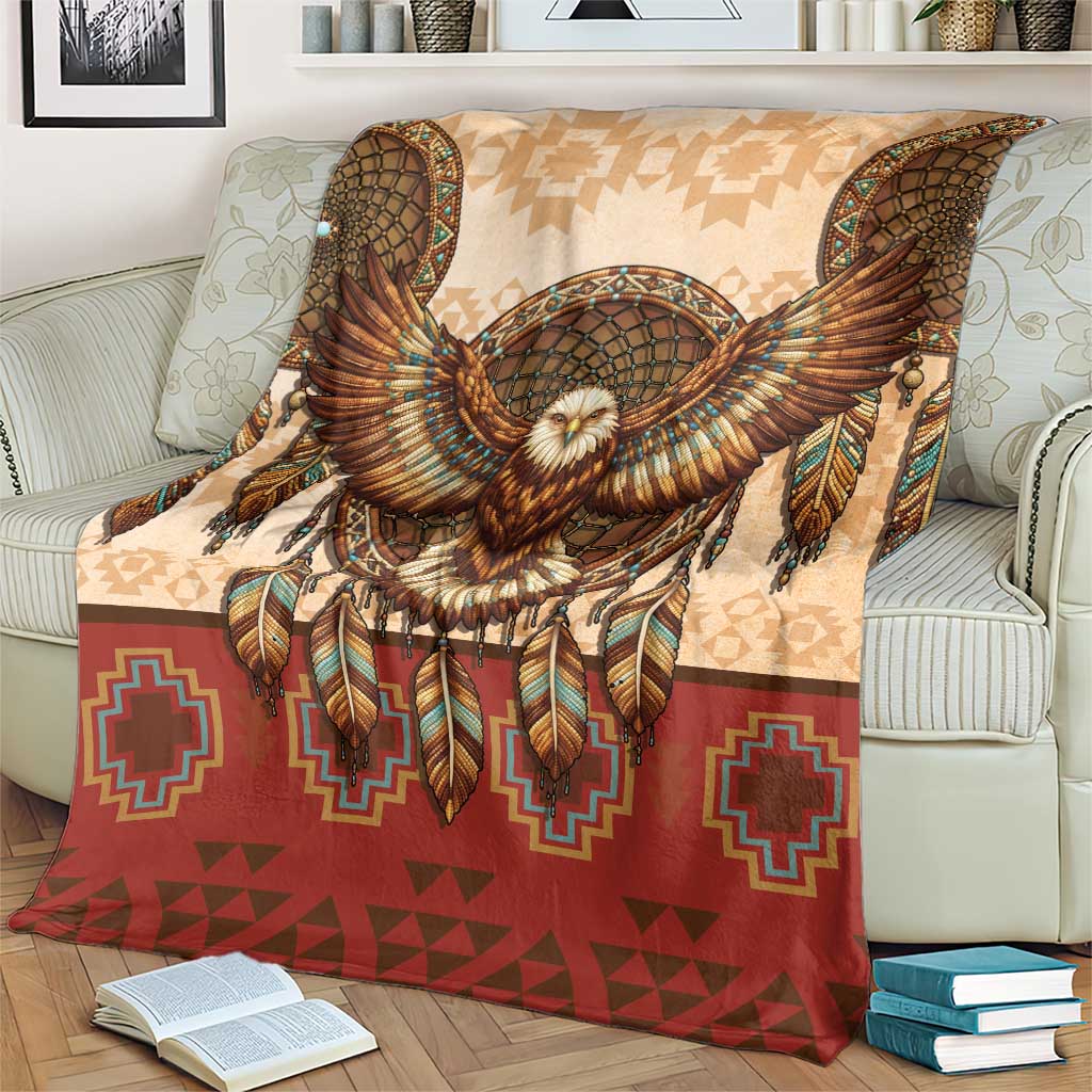 Eagle Native American Blanket Tribal Feather Dreamcatcher Boho Style