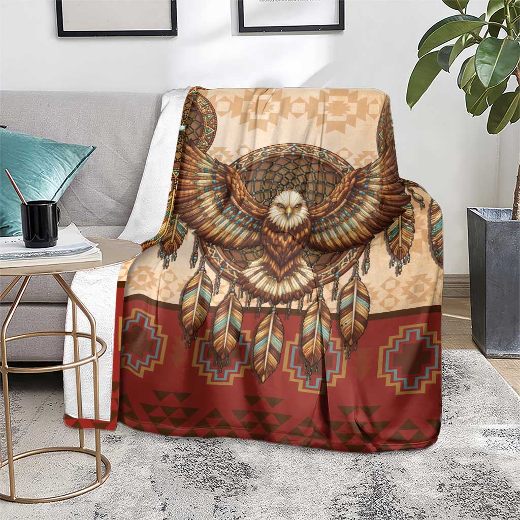 Eagle Native American Blanket Tribal Feather Dreamcatcher Boho Style