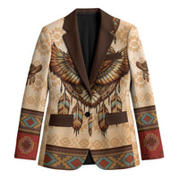 Eagle Native American Blazer Tribal Feather Dreamcatcher Boho Style