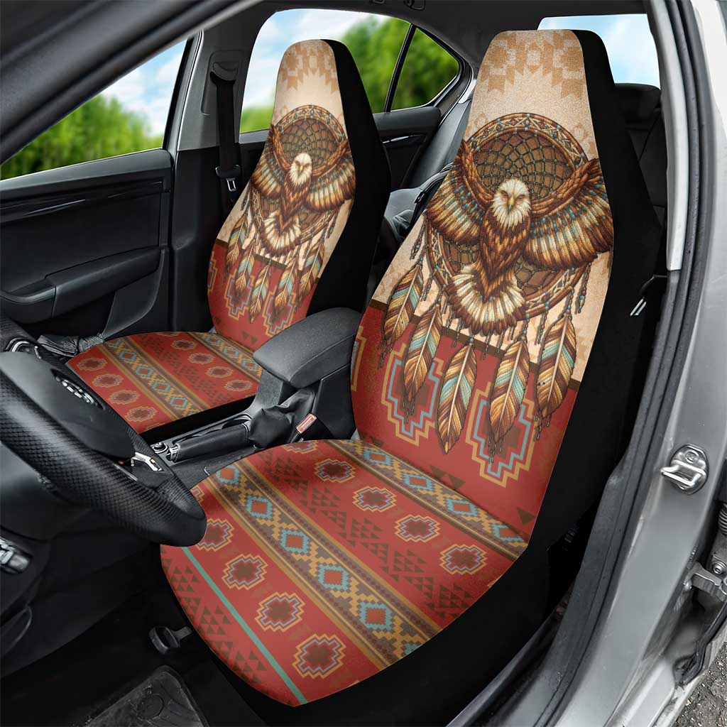 Eagle Native American Car Seat Cover Tribal Feather Dreamcatcher Boho Style