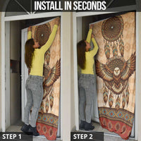 Eagle Native American Door Cover Tribal Feather Dreamcatcher Boho Style