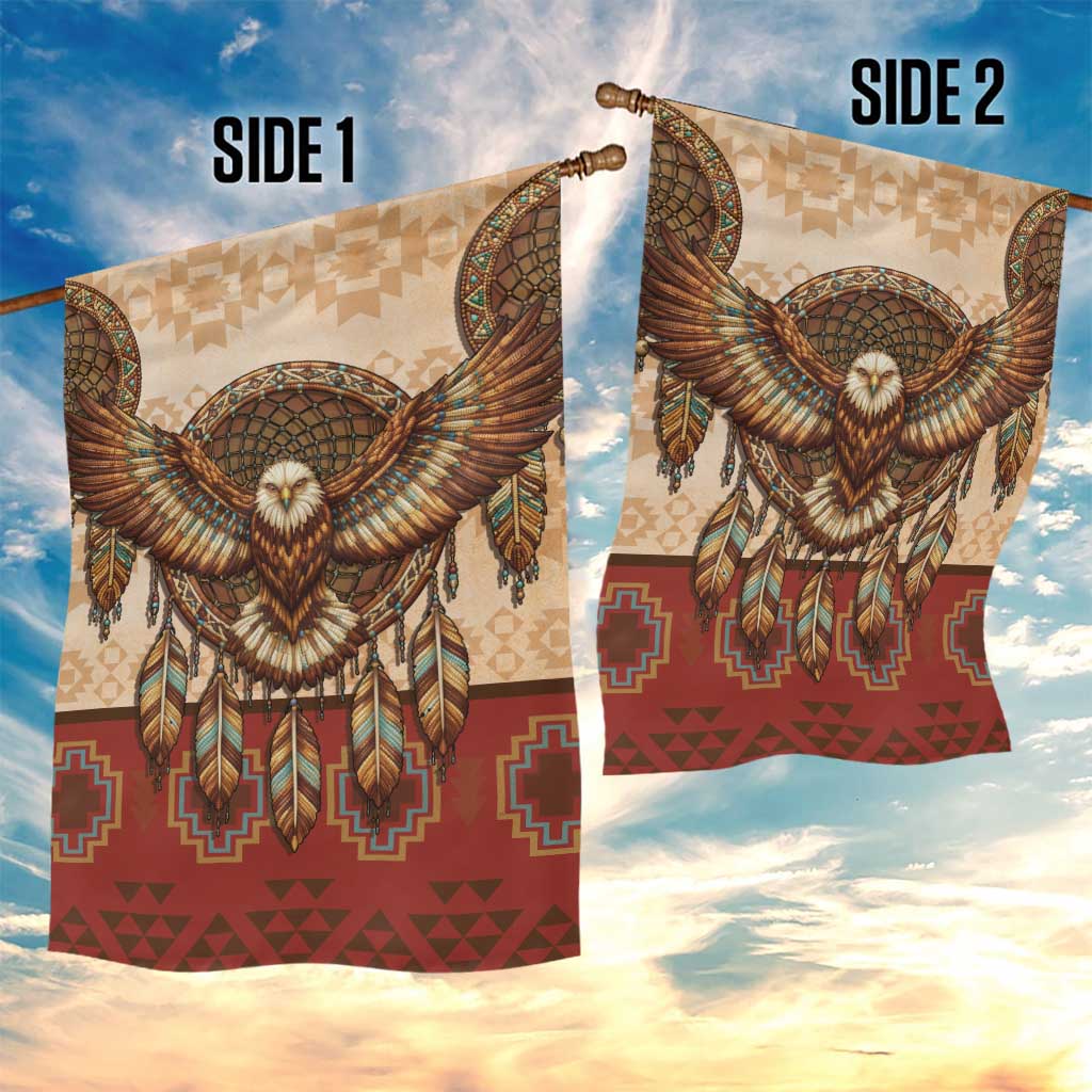 Eagle Native American Garden Flag Tribal Feather Dreamcatcher Boho Style