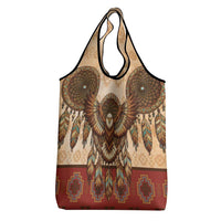 Eagle Native American Grocery Bag Tribal Feather Dreamcatcher Boho Style