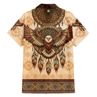 Eagle Native American Hawaiian Shirt Tribal Feather Dreamcatcher Boho Style