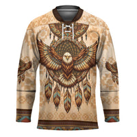 Eagle Native American Hockey Jersey Tribal Feather Dreamcatcher Boho Style