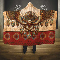 Eagle Native American Hooded Blanket Tribal Feather Dreamcatcher Boho Style