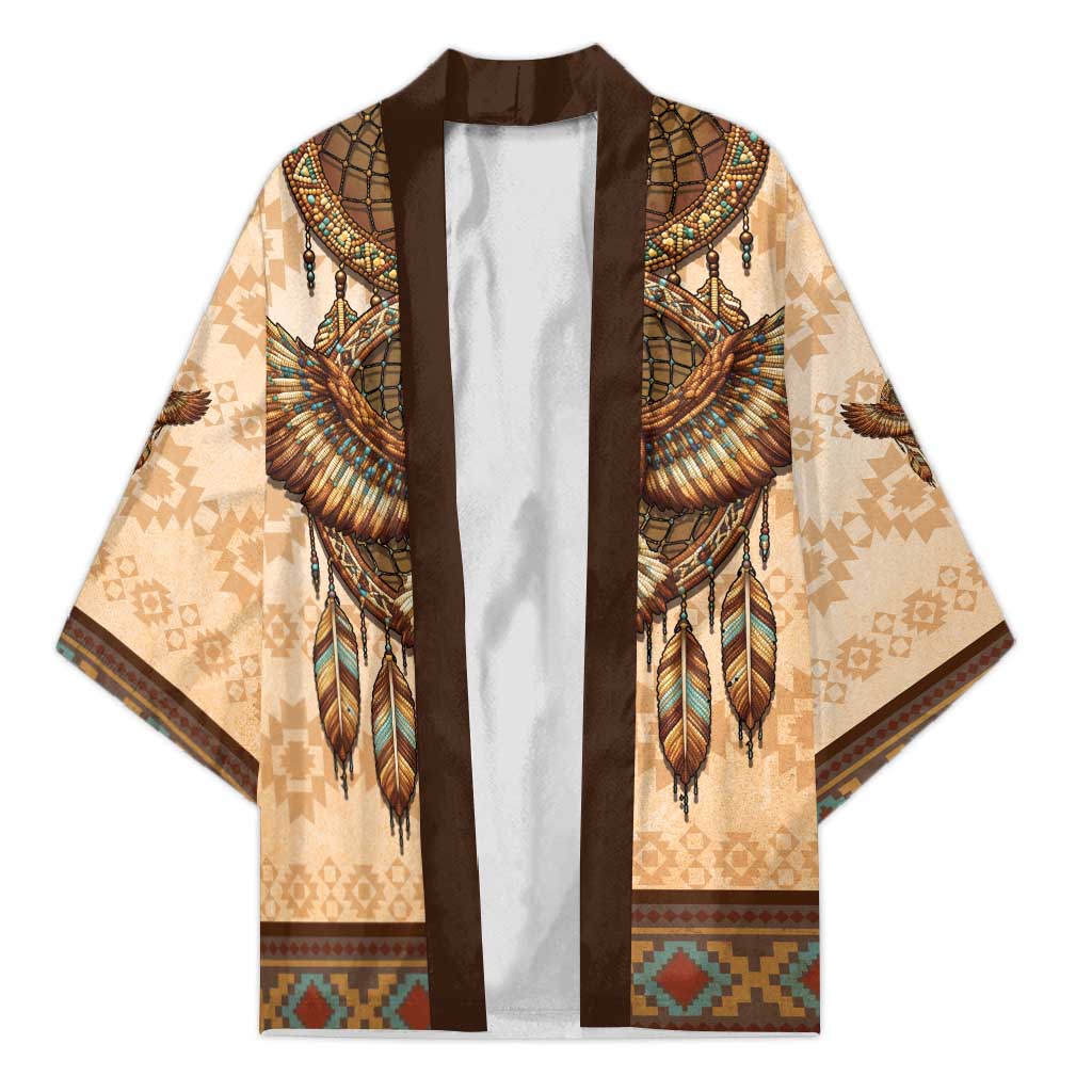 Eagle Native American Kimono Tribal Feather Dreamcatcher Boho Style