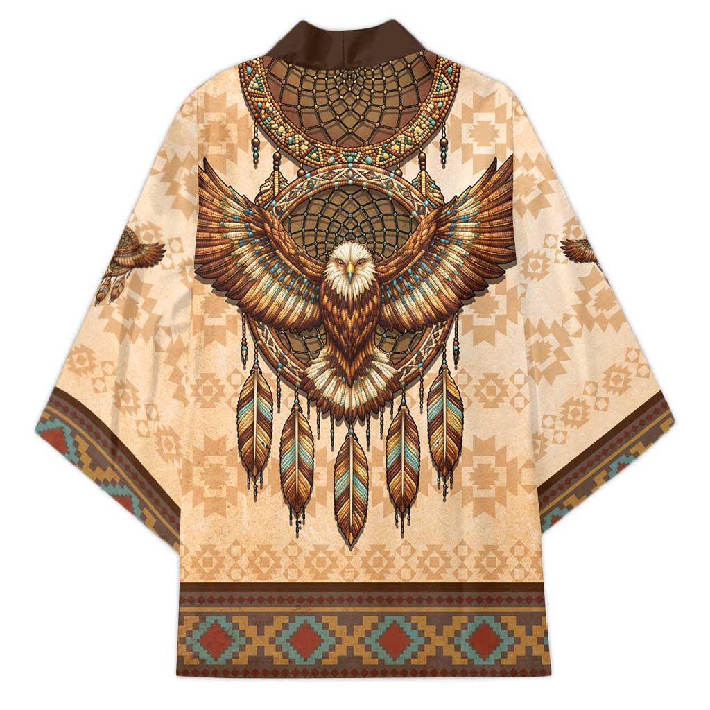Eagle Native American Kimono Tribal Feather Dreamcatcher Boho Style